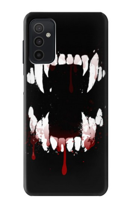 S3527 Vampire Teeth Bloodstain Case For Samsung Galaxy M52 5G