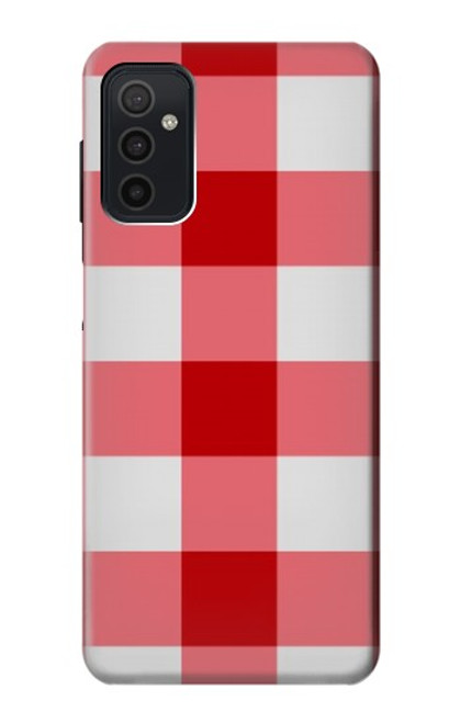 S3535 Red Gingham Case For Samsung Galaxy M52 5G