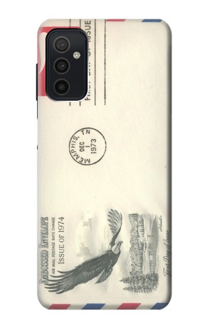 S3551 Vintage Airmail Envelope Art Case For Samsung Galaxy M52 5G