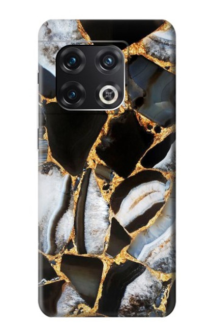 S3419 Gold Marble Graphic Print Case For OnePlus 10 Pro