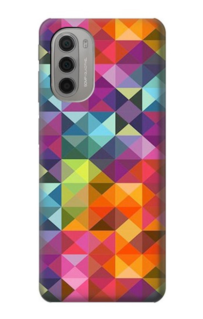 S3477 Abstract Diamond Pattern Case For Motorola Moto G51 5G