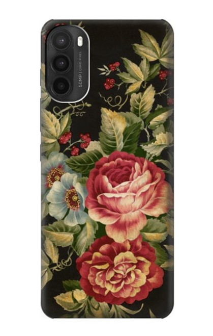 S3013 Vintage Antique Roses Case For Motorola Moto G71 5G