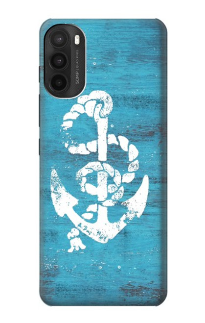 S3053 Marine Anchor Blue Case For Motorola Moto G71 5G