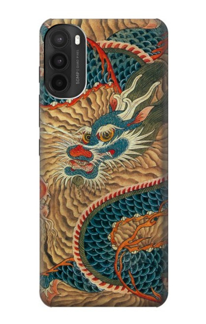 S3541 Dragon Cloud Painting Case For Motorola Moto G71 5G