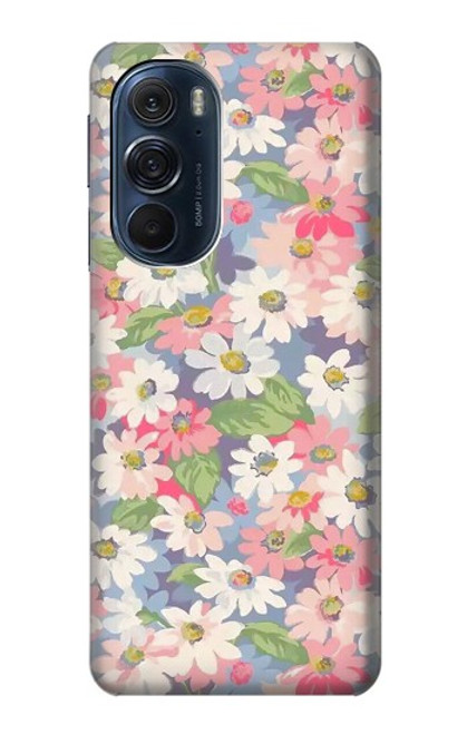 S3688 Floral Flower Art Pattern Case For Motorola Edge X30