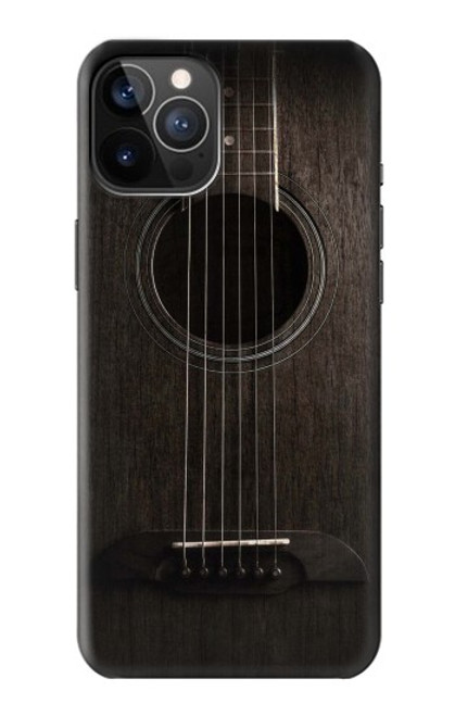 S3834 Old Woods Black Guitar Case For iPhone 12, iPhone 12 Pro