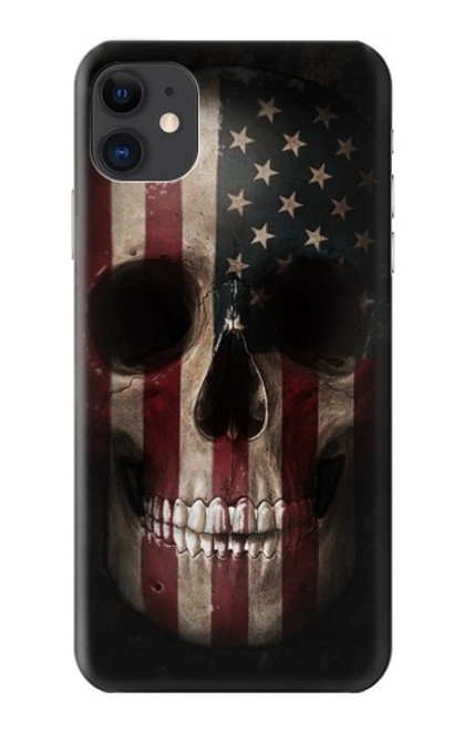 S3850 American Flag Skull Case For iPhone 11