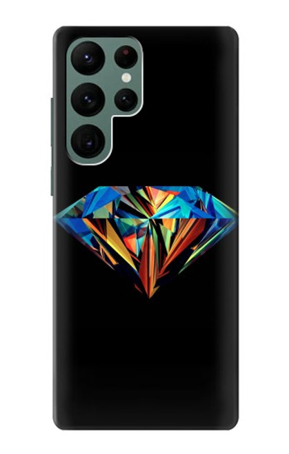 S3842 Abstract Colorful Diamond Case For Samsung Galaxy S22 Ultra