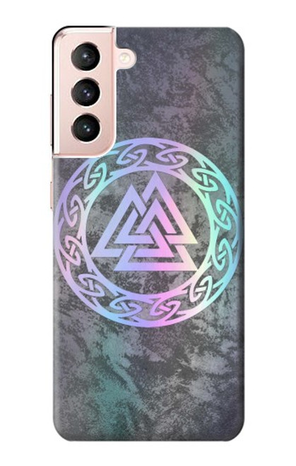 S3833 Valknut Odin Wotans Knot Hrungnir Heart Case For Samsung Galaxy S21 5G