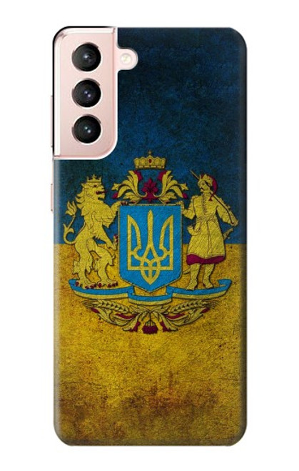 S3858 Ukraine Vintage Flag Case For Samsung Galaxy S21 5G