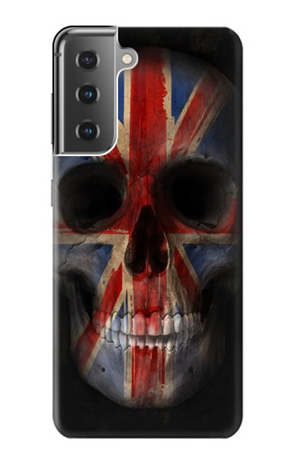 S3848 United Kingdom Flag Skull Case For Samsung Galaxy S21 Plus 5G, Galaxy S21+ 5G