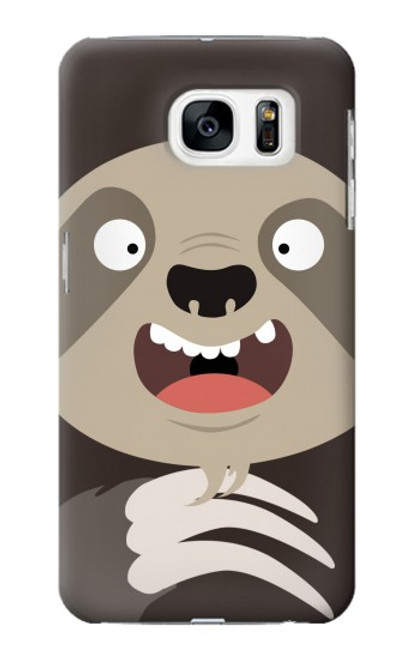 S3855 Sloth Face Cartoon Case For Samsung Galaxy S7