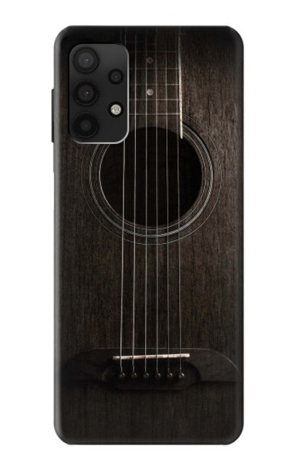 S3834 Old Woods Black Guitar Case For Samsung Galaxy A32 4G