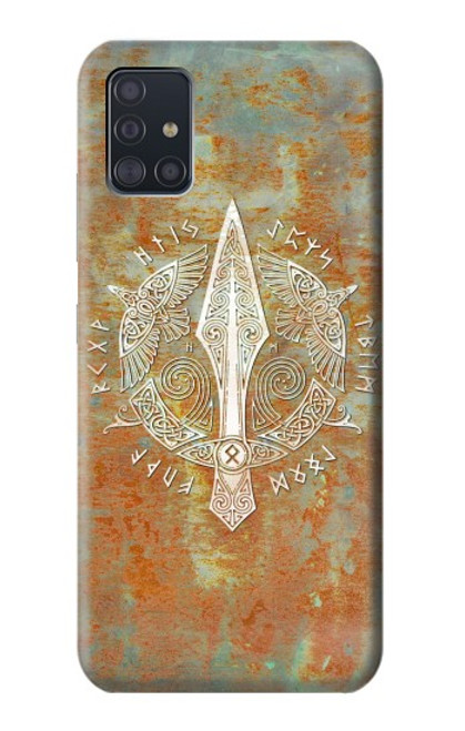 S3827 Gungnir Spear of Odin Norse Viking Symbol Case For Samsung Galaxy A51 5G