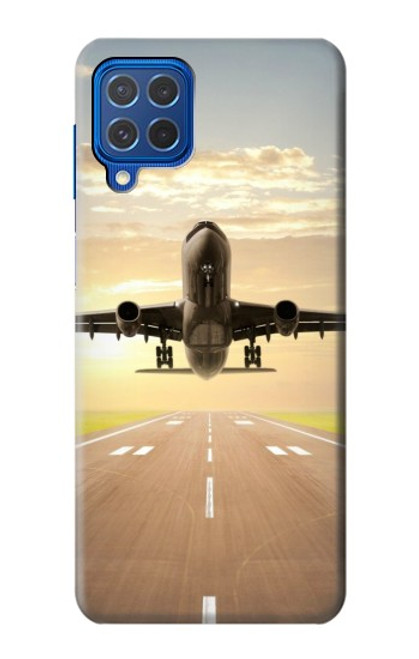 S3837 Airplane Take off Sunrise Case For Samsung Galaxy M62