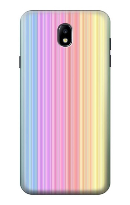 S3849 Colorful Vertical Colors Case For Samsung Galaxy J7 (2018), J7 Aero, J7 Top, J7 Aura, J7 Crown, J7 Refine, J7 Eon, J7 V 2nd Gen, J7 Star