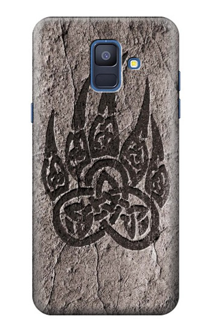 S3832 Viking Norse Bear Paw Berserkers Rock Case For Samsung Galaxy A6 (2018)