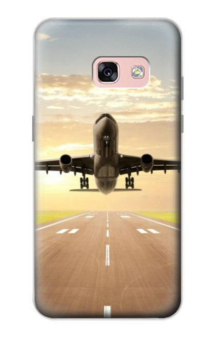 S3837 Airplane Take off Sunrise Case For Samsung Galaxy A3 (2017)