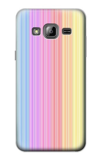 S3849 Colorful Vertical Colors Case For Samsung Galaxy J3 (2016)
