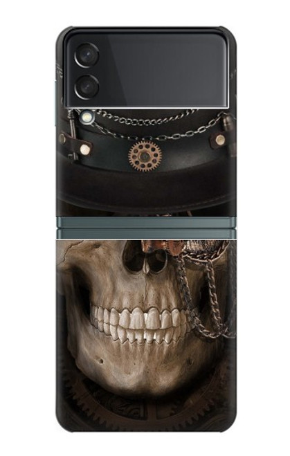 S3852 Steampunk Skull Case For Samsung Galaxy Z Flip 3 5G