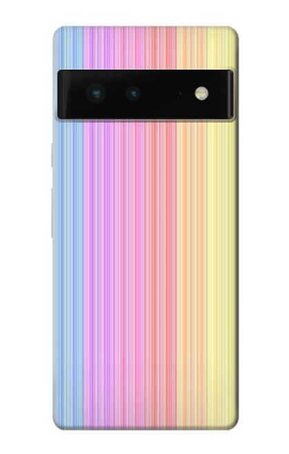 S3849 Colorful Vertical Colors Case For Google Pixel 6
