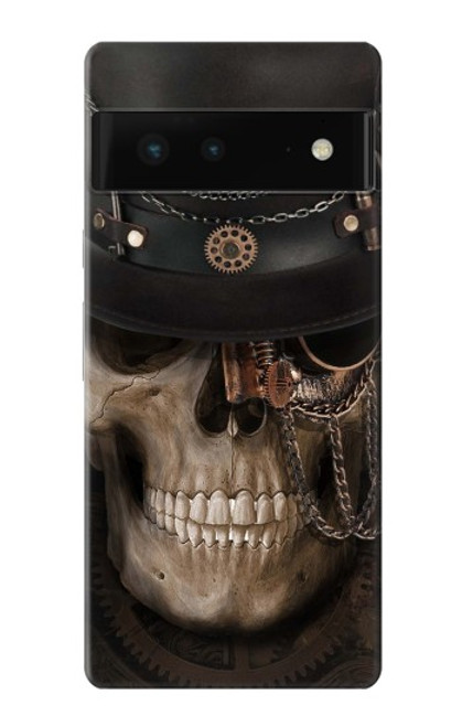 S3852 Steampunk Skull Case For Google Pixel 6