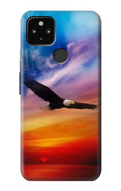 S3841 Bald Eagle Flying Colorful Sky Case For Google Pixel 4a 5G