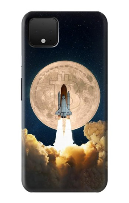S3859 Bitcoin to the Moon Case For Google Pixel 4