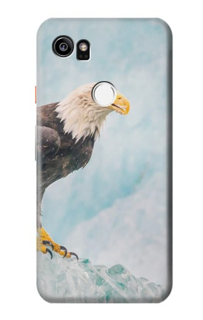 S3843 Bald Eagle On Ice Case For Google Pixel 2 XL