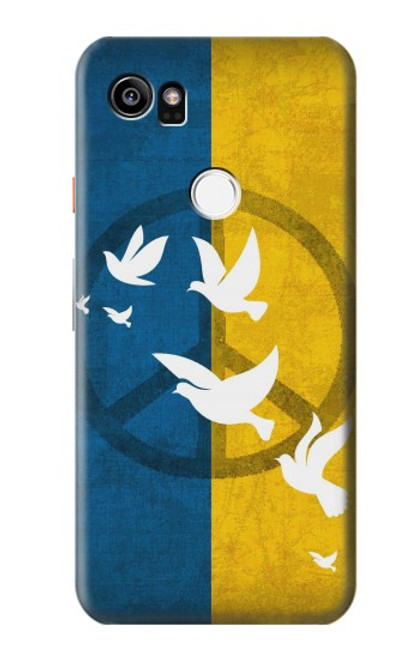 S3857 Peace Dove Ukraine Flag Case For Google Pixel 2 XL