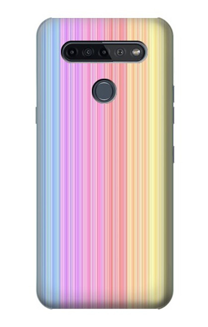 S3849 Colorful Vertical Colors Case For LG K51S