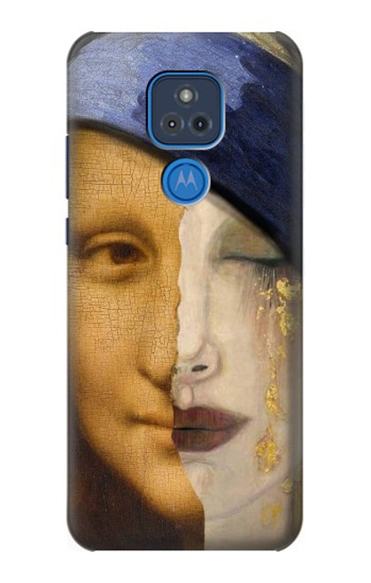 S3853 Mona Lisa Gustav Klimt Vermeer Case For Motorola Moto G Play (2021)