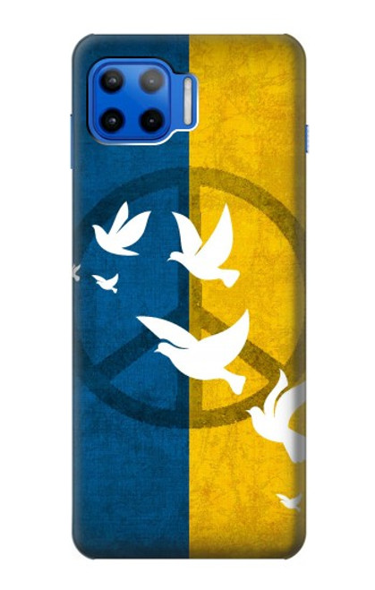 S3857 Peace Dove Ukraine Flag Case For Motorola Moto G 5G Plus