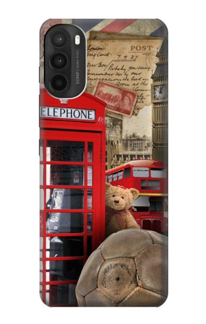 S3856 Vintage London British Case For Motorola Moto G71 5G