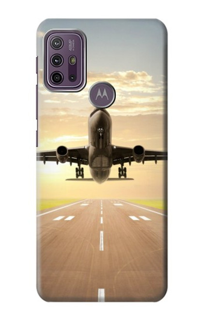 S3837 Airplane Take off Sunrise Case For Motorola Moto G10 Power