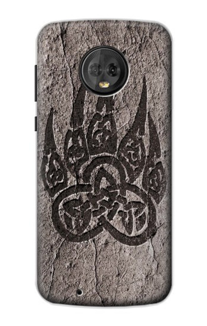 S3832 Viking Norse Bear Paw Berserkers Rock Case For Motorola Moto G6