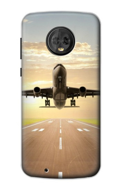 S3837 Airplane Take off Sunrise Case For Motorola Moto G6