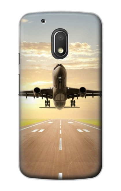 S3837 Airplane Take off Sunrise Case For Motorola Moto G4 Play