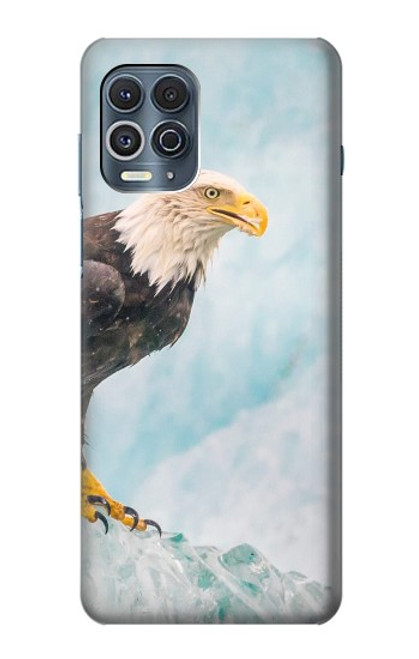 S3843 Bald Eagle On Ice Case For Motorola Edge S