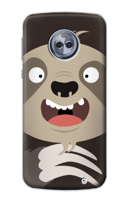 S3855 Sloth Face Cartoon Case For Motorola Moto X4