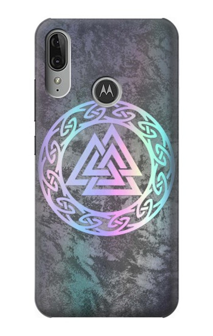 S3833 Valknut Odin Wotans Knot Hrungnir Heart Case For Motorola Moto E6 Plus, Moto E6s