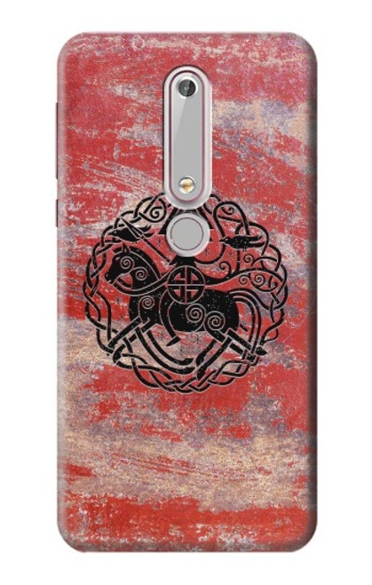 S3831 Viking Norse Ancient Symbol Case For Nokia 6.1, Nokia 6 2018