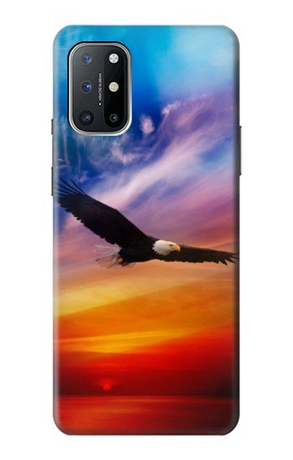 S3841 Bald Eagle Flying Colorful Sky Case For OnePlus 8T