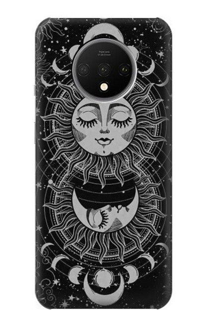 S3854 Mystical Sun Face Crescent Moon Case For OnePlus 7T