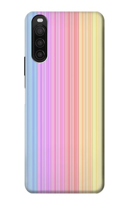 S3849 Colorful Vertical Colors Case For Sony Xperia 10 III