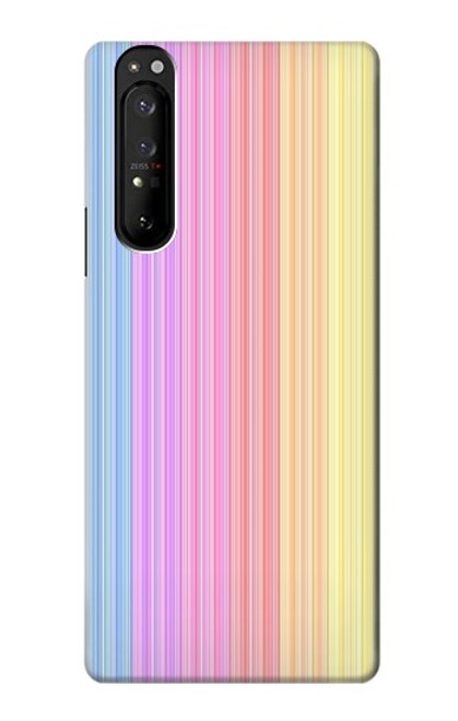 S3849 Colorful Vertical Colors Case For Sony Xperia 1 III