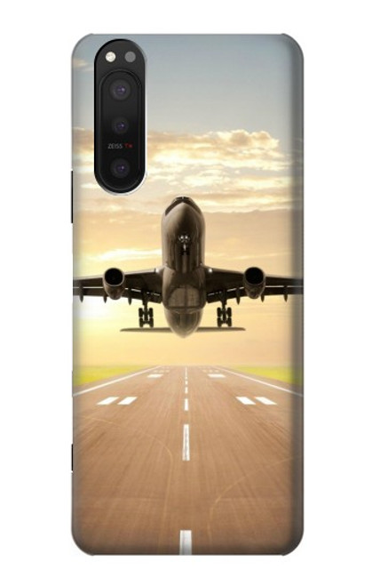 S3837 Airplane Take off Sunrise Case For Sony Xperia 5 II