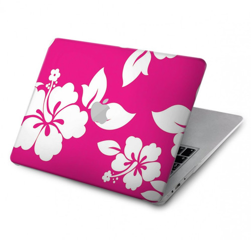 S2246 Hawaiian Hibiscus Pink Pattern Hard Case For MacBook Pro 14 M1,M2,M3 (2021,2023) - A2442, A2779, A2992, A2918