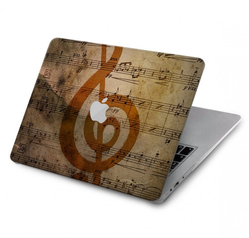 S2368 Sheet Music Notes Hard Case For MacBook Pro 14 M1,M2,M3 (2021,2023) - A2442, A2779, A2992, A2918