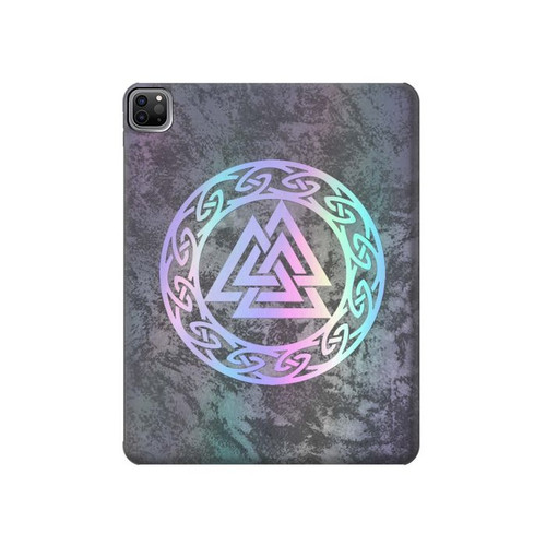 S3833 Valknut Odin Wotans Knot Hrungnir Heart Hard Case For iPad Pro 12.9 (2022,2021,2020,2018, 3rd, 4th, 5th, 6th)